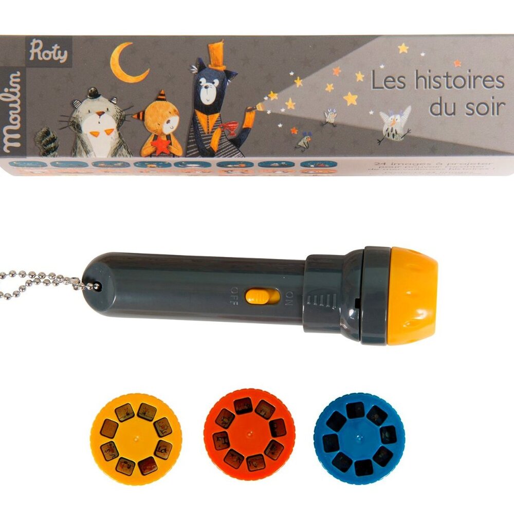 NWT Moulin Roty Storybook Torch Moustaches Cat (Cat Whiskers)